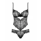 Alluria Lace Bodysuit with Floral Detail and Open Crotch – S/M — Photo 5