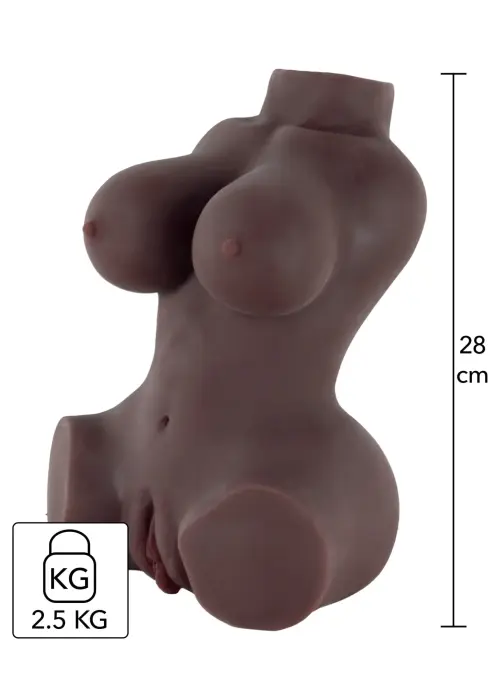 Мастурбатор Ebony Fuck Goddess – коричневый