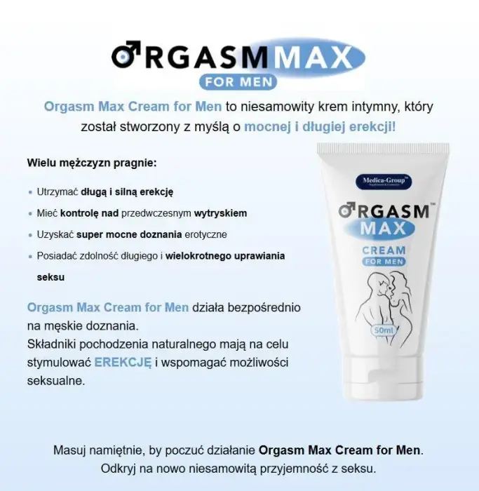 Orgasm Max erektsioonikreem meestele – 50 ml Photo