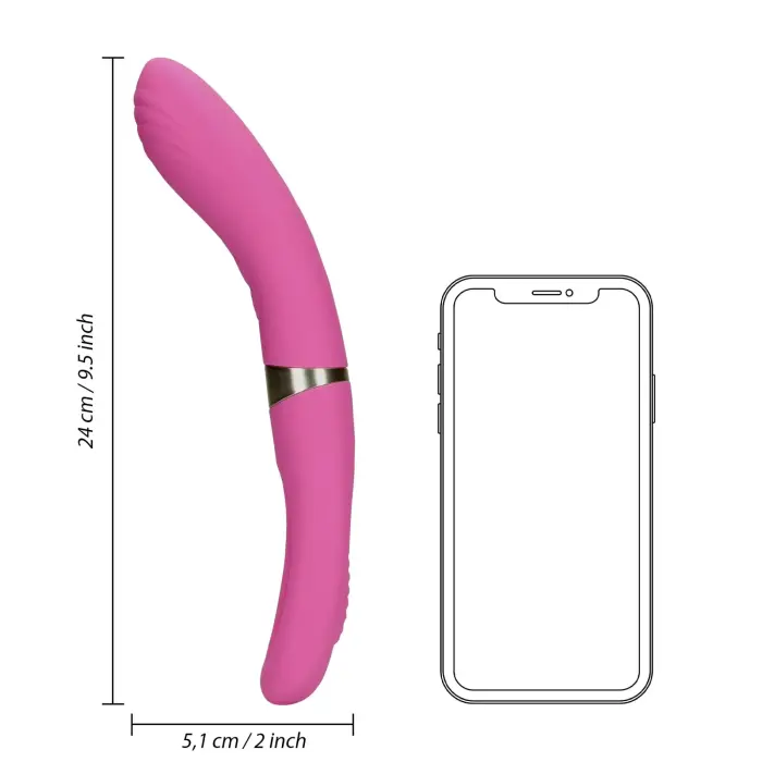 Double-Sided G-Spot and Clitoral Vibrator – Pink
