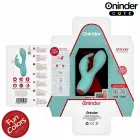 ONINDER Cute Love Bunny Dual Stimulator – 12.5 cm – Turquoise — Photo 6