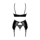 Obsessive Norides 3-osaline wet look pesukomplekt – XL/2XL — Foto 4