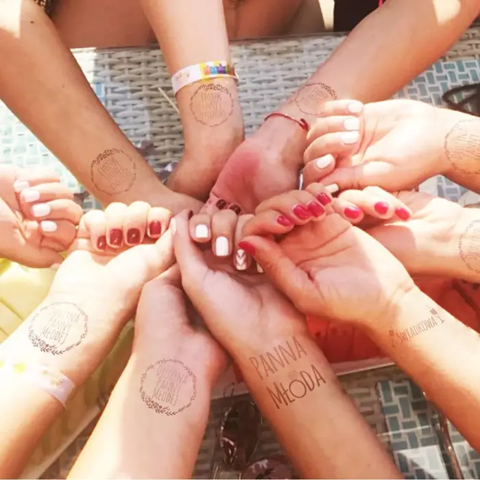 Gry - Zestaw 12 ROSE GOLD tatuaży na wieczór panieński Foto 4