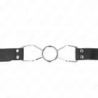 KINK Spider Mouth Gag S – silikonas ir dirbtinė oda – juodas/raudonas — Nuotrauka 3