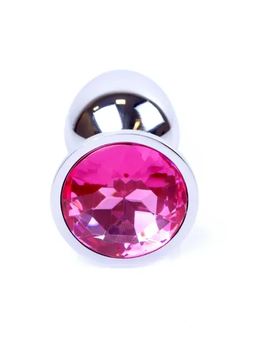 Plug-Jewellery Silver анальная пробка – 7 cm (2.8″) – Розовая