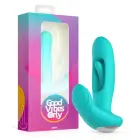 Good Vibes Only Gina G-вибратор с трепещущим язычком – 18 см (7″) – розовый — Фото 1