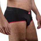 Macho MS24R – классические мужские слипы с push-up – тёмно-красные – XL — Фото 1