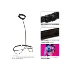 Euphoria Collection Plus Size Chain Halter & Collar with Leash – Black — Photo 4