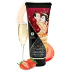 Shunga Массажный Крем Игристое Клубничное Вино – 200 мл — Фото 2