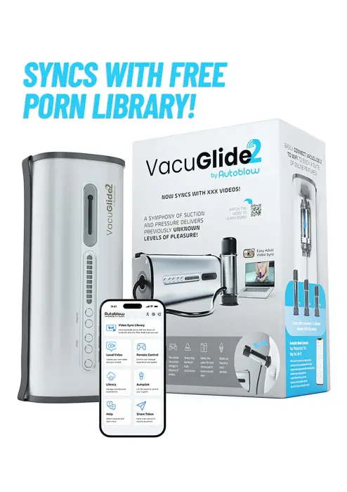 VacuGLIDE 2 Video Sync Stroker – sidabrinis Photo