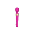 Wand вибратор с подвижным язычком – 18 cm (7″) – розово-красный — Фото 3