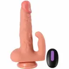 SHEQU Hayden dubultā stimulators vibrators – 16 cm (6.3″) – miesas krāsa — Foto 4
