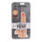 Divslāņu reālistisks dildo ar piesūcekni – 15 cm (6″) – Miesas krāsa — Foto 2