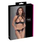 Cottelli Lingerie atviros liemenėlės komplektas 85B/L su siuvinėtu gėlių dizainu — Nuotrauka 1