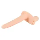 Vibreeriv topelt strap-on dildo – 15.7 cm (6.2″) – Must — Foto 9