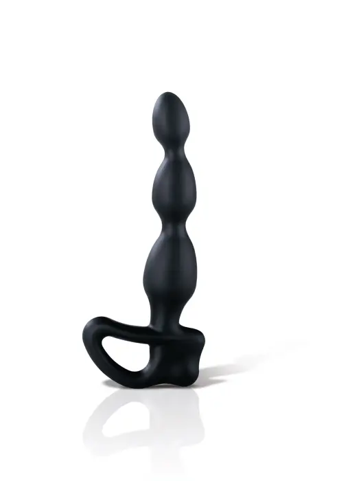 Mystim Big Bend-It Floating Egg Trio elektrostimulācijas prostatas stimulators – melns Foto 4