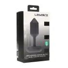 Hexagonal Vibrating Silicone Anal Plug – 18-20 cm – Black — Photo 2