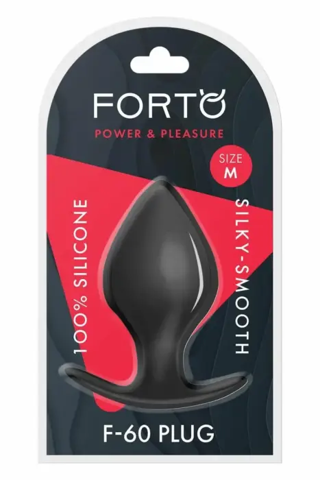 FORTO F-60 Spade Anal Plug – M – Black