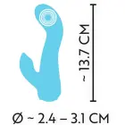 Cuties Mini truša vibrators – 13.7 cm – zils — Foto 12