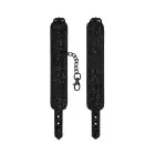 Neoprene and Faux Leather Handcuffs – Black — Photo 5