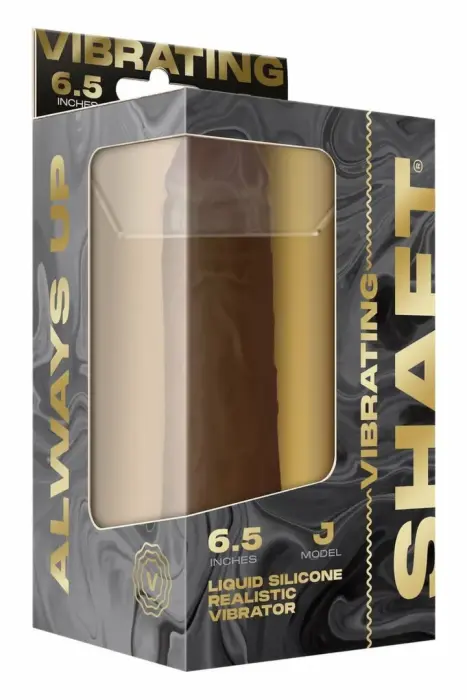 SHAFT Model J Рейлистичный вибратор – 16.5 см (6.5″) – Коричневый