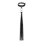 Rosy Gold Collar with Flogger – Black — Photo 1