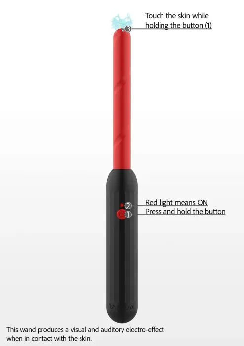 Prick Stick elektrosadursmes nūjiņa – melna Foto 2