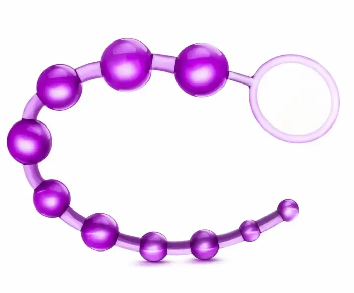 Blush Novelties B Yours Basic Beads гибкая цепочка анальных бусин – 32.3 cm (12.7″) – Фиолетовый