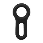 The Keyhole – silicone cock and ball support ring – black – 5.1 cm — Photo 4