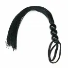 EasyToys Black Silicone Impact Whip with Ergonomic Handle 45 cm — Photo 1