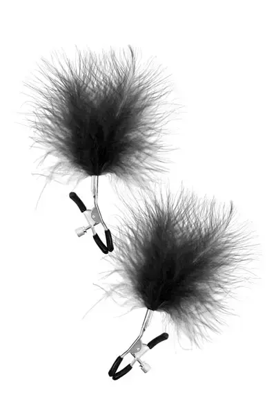 2 krūšu galu skavu komplekts – melns dusteris Foto 2