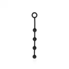 Silicone Anal Beads - S - Black Photo