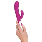 Javida divu motoru sildošais vibrators ar klitora stimulatoru – 22 cm (8.6″) – violets — Foto 5