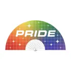 Pride Fan – dekoratīvs vēdeklis – varavīksnes – 64 cm — Foto 1