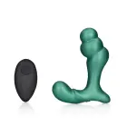 Stacked Vibrating Prostate Massager with Remote Control – Metallic Green — Photo 10