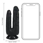 Double Trouble dildo – 15.2 cm (6″) – Melns — Foto 6