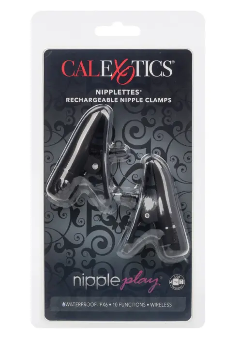 Nipplettes uzlādējamas krūšu galu skavas – melnas Foto 3