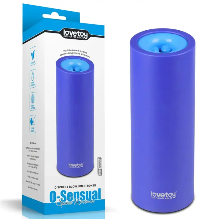 LoveToy O-Sensual – diskrēts mutes seksa strokers, ķermenim droši TPE