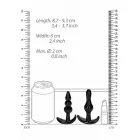 NO. 80 - 4-Piece Butt Plug Set - Black Foto 5