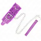 KINK regulējama apkakle ar ķēdīti – violeta – 36-42 cm – 65 cm — Foto 4
