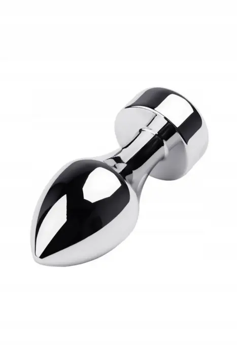 TOYFA Металлический Анальный Плаг с Белым Камнем – 10 cm (3.9″)