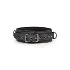 Fetish BDSM Restraint Set with Collar, Wrist and Ankle Cuffs – Black — Photo 5