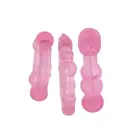 Timeless Stud Cock Ring 3-Pack – Pink — Photo 2