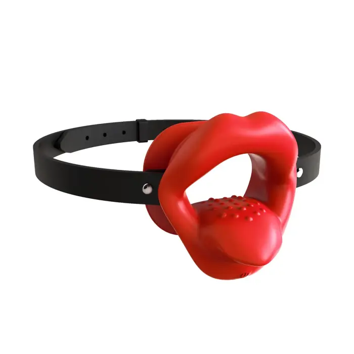 Vibrating Silicone Lips & Tongue Gag