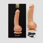 Gvibe Greal Bioskin vibratorius – 22 cm (8.5″) – kūno spalva — Nuotrauka 4