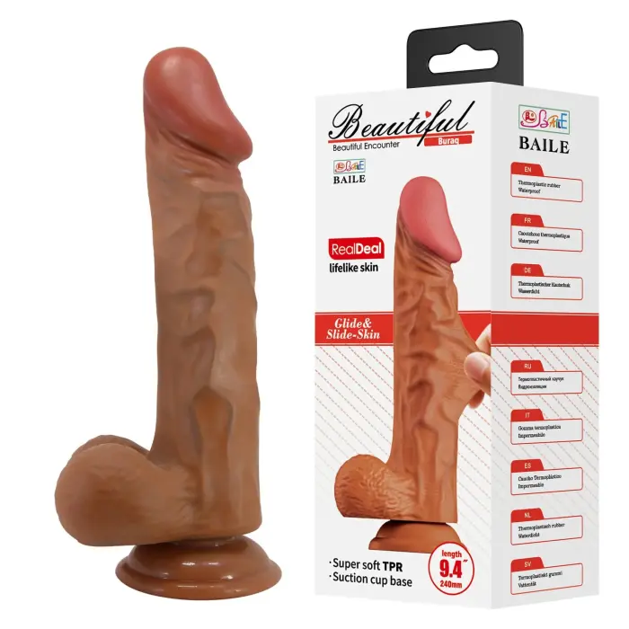 Buraq reālistisks dildo – 24 cm (9.4″)