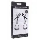 Sportsheets Velvet Noir – adjustable hematite-plated nipple clamps — Photo 1