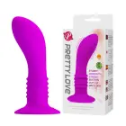 PRETTY LOVE - Vibrating Anal Plug with Suction Cup – 12 cm – Black — Photo 1