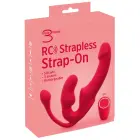 You2Toys Strapless Strap-On Triple Teaser vibratoru trio – 23 cm – rozā — Foto 1