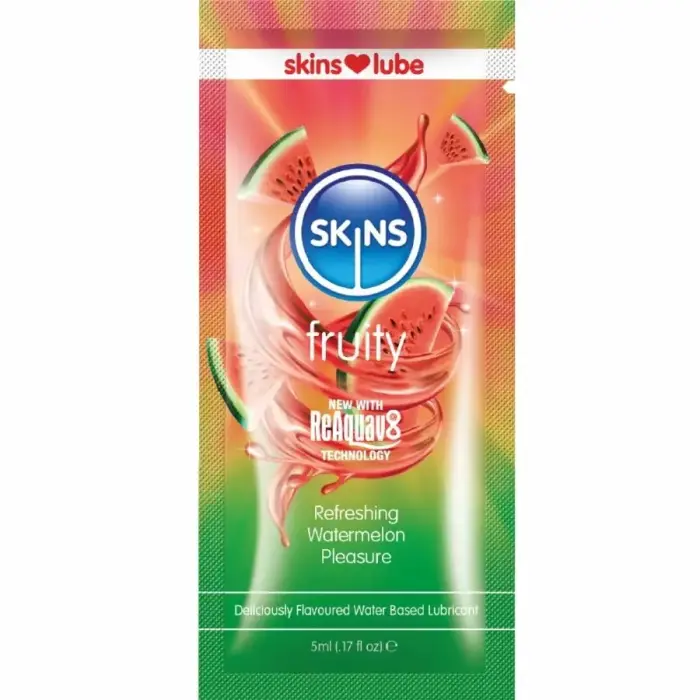 SKINS Fruity Water-Based Lubricant Watermelon – 5 ml